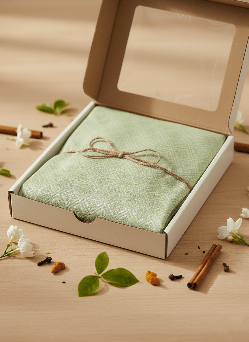 Men's Premium Jaquard Kurta with Jari Embroidery - Wedding & Festival Wear | Round Collar Full Sleeve Kurta Set - Cream kurta, Light cream kurta, Soft green, green - Vedkart