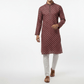 Premium Jacquard Kurta, Zebra sequence Kurta - Red - Vedkart